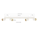 Plafon Perugia 4 biały 4xGU10 + LED 18W CCT
