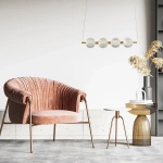 Lampa wisząca Diamond 4 listwa złota LED CCT
