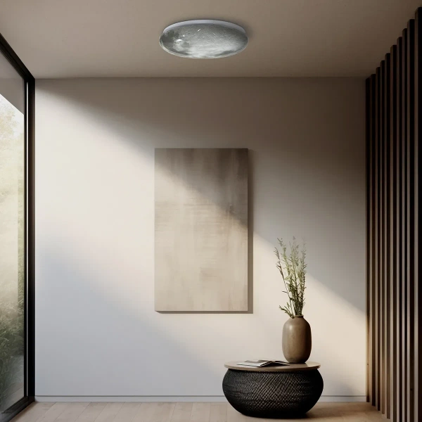 Plafon Luna planeta 38 cm szary LED 24W 4000K