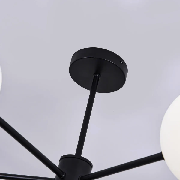 Lampa wisząca Roma 5 czarna 5xE14