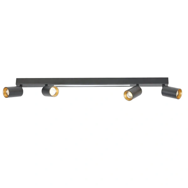 Plafon Perugia 4 czarny 4xGU10 + LED 18W CCT