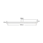 Kinkiet Nevada 60 cm biały LED 4000K IP44