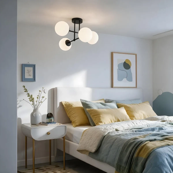 Lampa wisząca Roma 4 czarna 4xE14