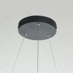 Lampa wisząca Reus czarna LED 4000K