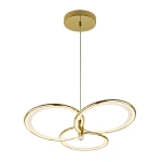 Lampa wisząca Azina 3 złota LED CCT