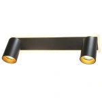 Spot sufitowy Parma 2 czarny 2xGU10 + LED 8W CCT