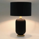 Lampa stołowa Tamiza 65 cm czarna 1xE27