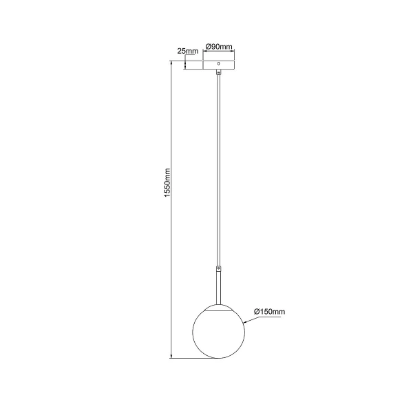 Lampa wisząca Dorado złota 1xE14