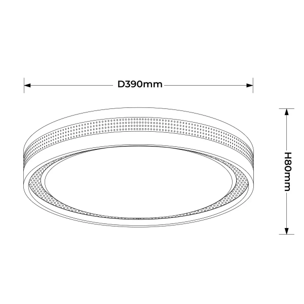 Plafon Ronda 40 cm biały LED 25W CCT
