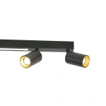 Plafon Perugia 4 czarny 4xGU10 + LED 18W CCT