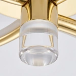 Lampa wisząca Azina 3 złota LED CCT