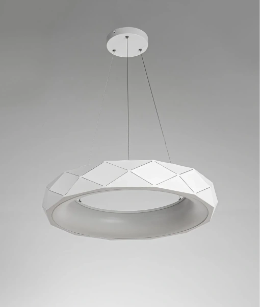 Lampa wisząca Reus biała LED 4000K