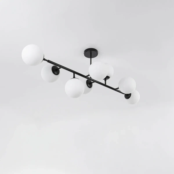 Lampa wisząca Dorado 8 czarna 8xE14
