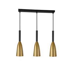 Lampa wisząca Solin 3 listwa 50 cm złota 3xE27