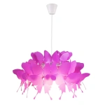 Lampa wisząca Farfalla ciemnoróżowa 1xE27