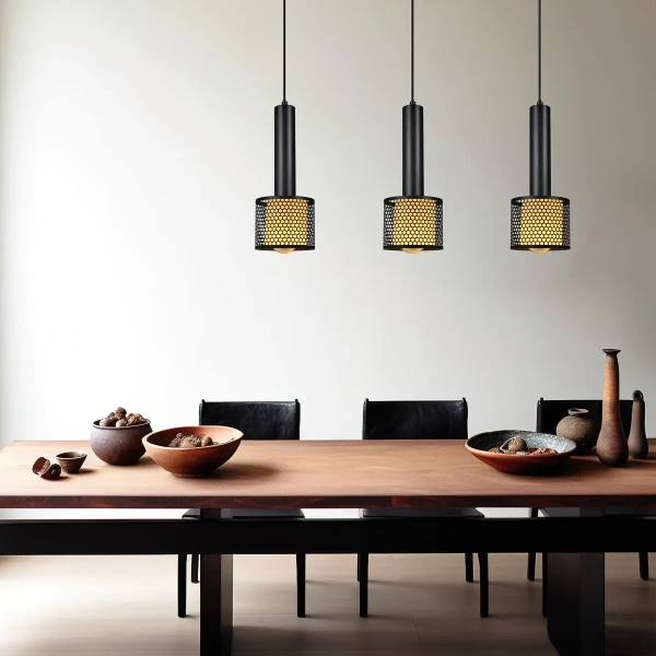 Lampa wisząca Amo czarna 3xE27