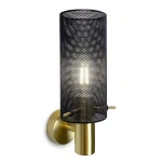 Kinkiet Tirana czarno-złoty 1xE27