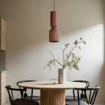 Lampa wisząca Balera czerwona 1xE27