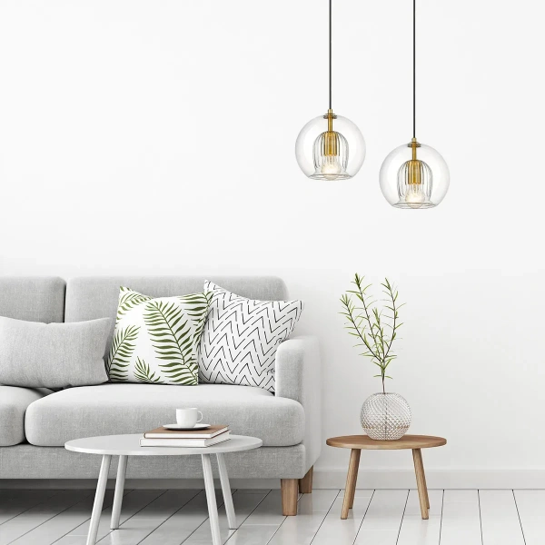 Lampa wisząca Arette złota 1xE27