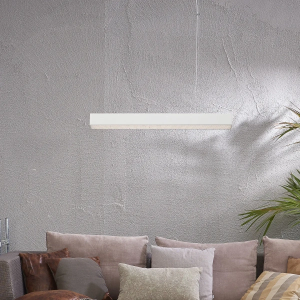 Lampa wisząca Mira M biała LED 32W CCT