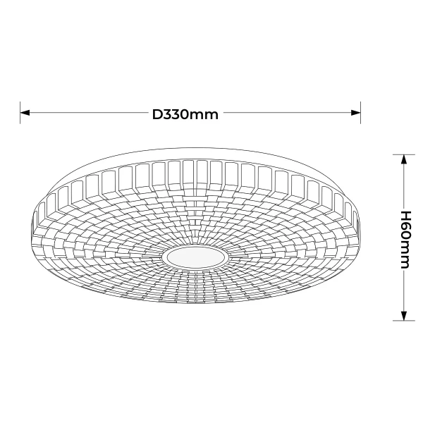 Plafon Solaro 33 cm biały LED 18W 4000K