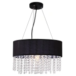 Lampa wisząca Madryt czarna 1xE27