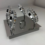 Plafon Carrara 4 srebrny LED 20W 3000K