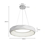 Lampa wisząca Reus biała LED 4000K