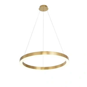 Lampa wisząca Midway Shiny śr. 80 cm złota LED 3000K