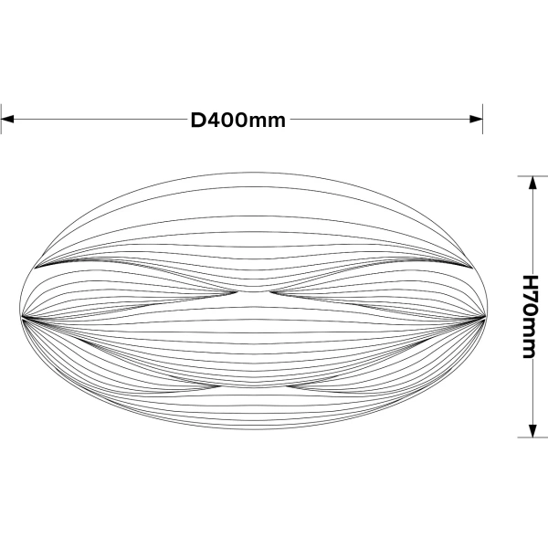 Plafon Moluna 40 cm biały LED 23W 4000K