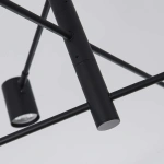 Lampa wisząca Snow 8 czarna 8xGU10