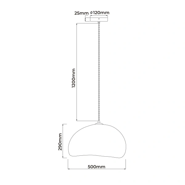Lampa wisząca Nube śr. 50 cm biała 1xGX53