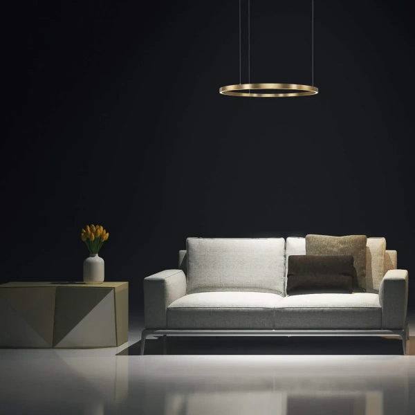 Lampa wisząca Midway mała złota LED 3000K