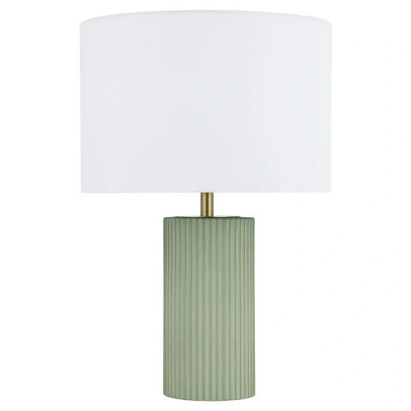 Lampa stołowa Tokio miętowa z białym abażurem 1xE27