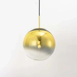 Lampa wisząca Palla duża złota 1xE27