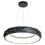 Lampa wisząca Reus czarna LED 4000K