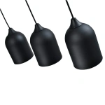 Lampa wisząca Nilo czarna 3xGU10