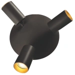 Plafon Parma 3 okrągły czarny 3xGU10 + LED 13W CCT