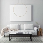 Lampa wisząca Mirror L złota LED 47W CCT IP44