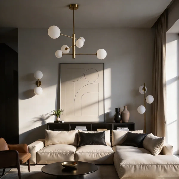 Lampa wisząca Dorado 6 złota 6xG9