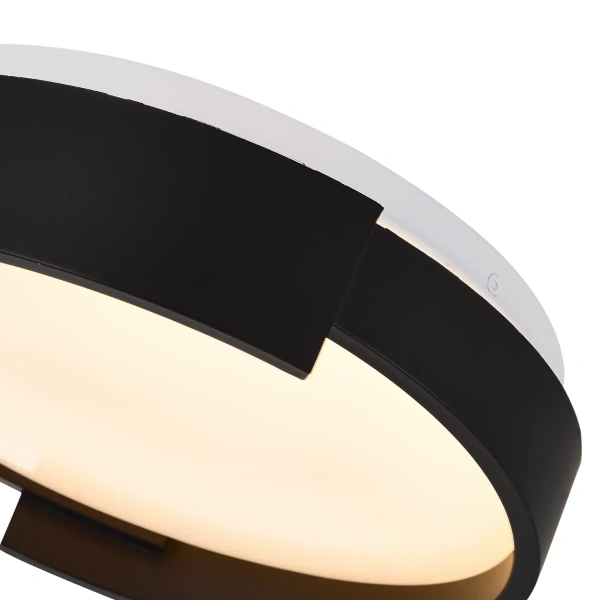 Plafon Halo 38 cm czarny LED 25W CCT