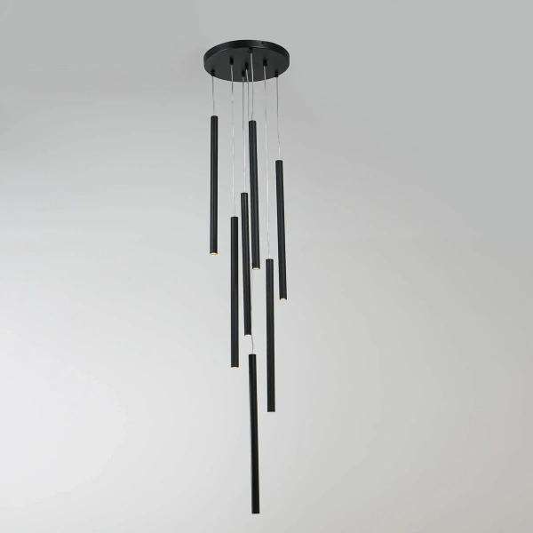 Lampa wisząca Lungo 7 czarna 7xG9