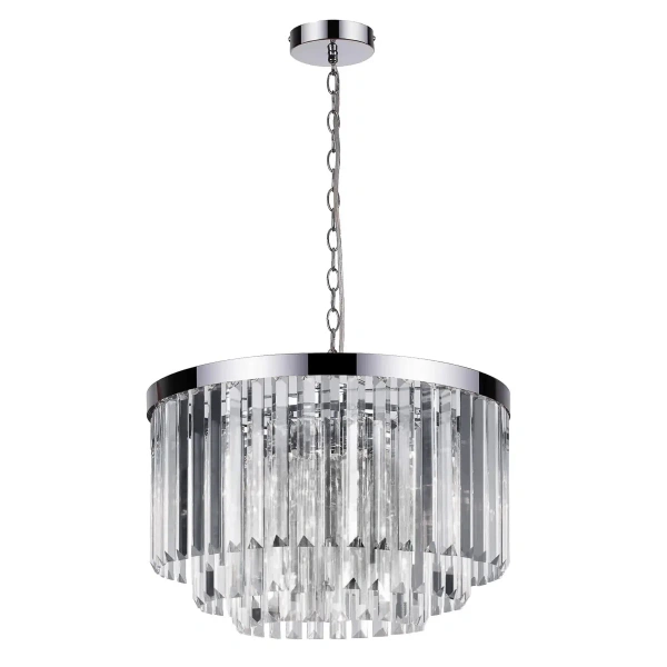 Lampa wisząca Vetro 5 srebrna 5xE14