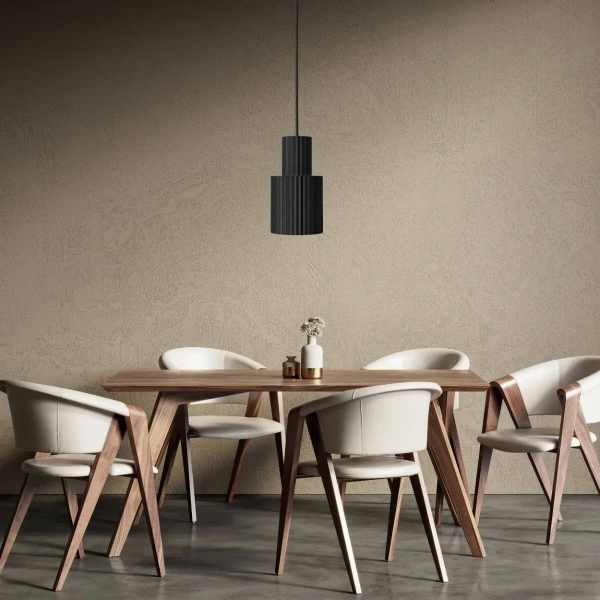 Lampa wisząca Tokio 1 czarna 1xE27
