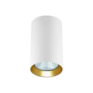 Tuba natynkowa Manacor 9 cm biało-złota 1xGU10