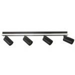 Plafon Parma 70 cm czarny 4xGU10 + LED 20W CCT
