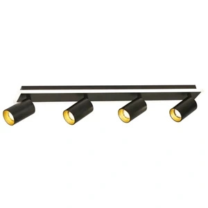 Plafon Parma 70 cm czarny 4xGU10 + LED 20W CCT