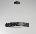 Lampa wisząca Reus czarna LED 4000K