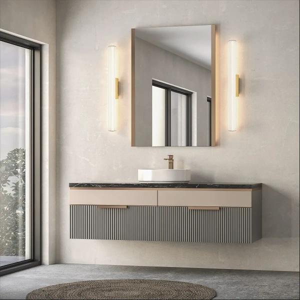 Kinkiet Linea 45 cm złoty LED CCT