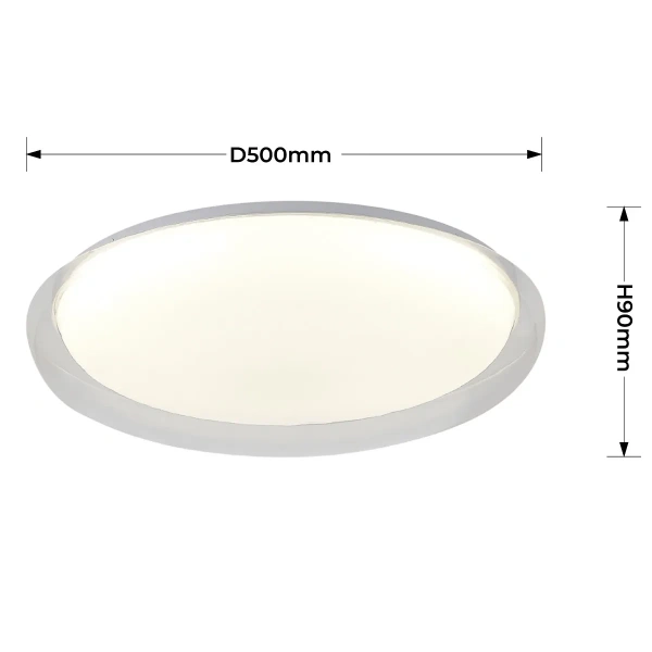 Plafon Trego 50 cm biały LED 35W CCT